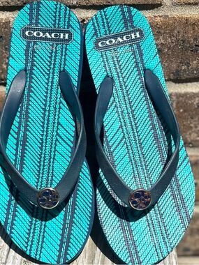 COACH Alessa Thong Sandal Flip Flops Size 7-8 Womens